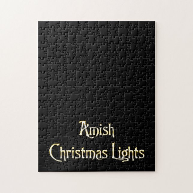 Puzzle Lumières de Noël amish (Vertical)