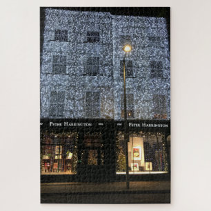 Puzzle Lumières de Noël, Fulham Road, Chelsea, Londres Ro