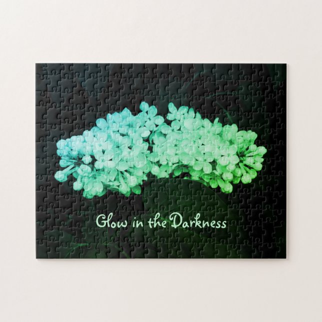 Puzzle Luminosité dans l'obscurité Green Lilacs Photo (Horizontal)