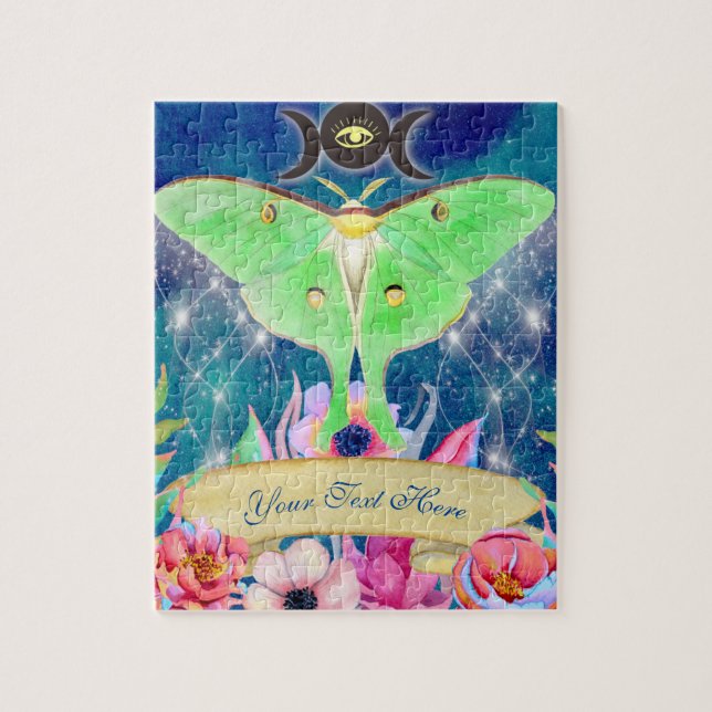 Puzzle Luna Moth Voyage de nuit mystique (Vertical)