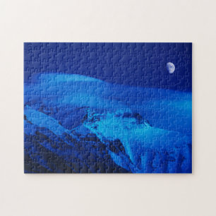 Puzzle Lune au-dessus du mont Everest Tibet, Chine