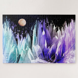 Puzzle "Lune sur l'Islande"