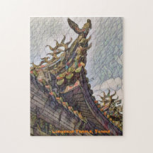 Lungshan Temple, Taïwan (effet aquarelle)