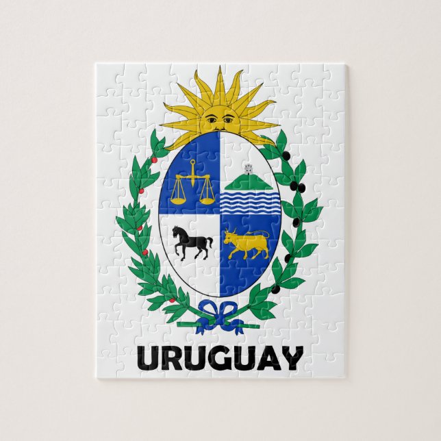Puzzle L'URUGUAY - emblème/drapeau/manteau des (Vertical)