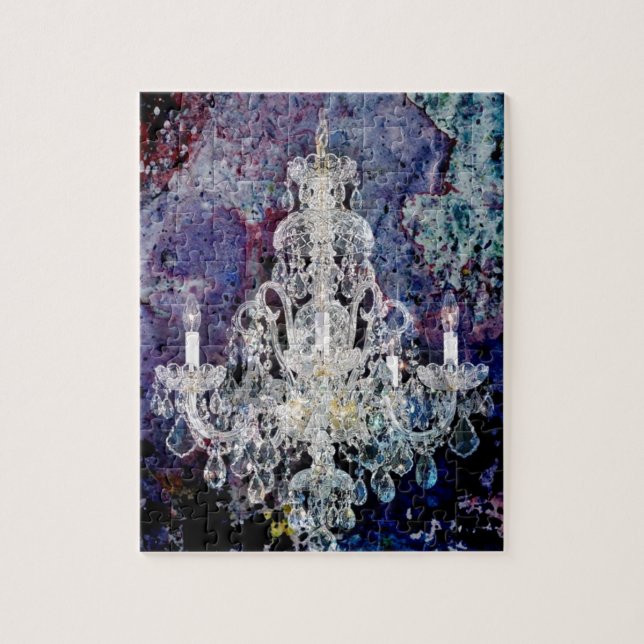 Puzzle lustre d'Edwardian d'aquarelle d'impressionisme (Vertical)