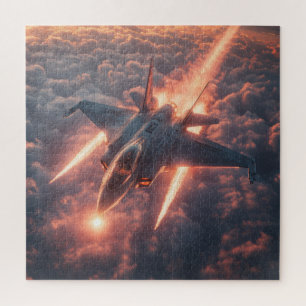 Puzzle Lutte contre le coucher du soleil sur les nuages -