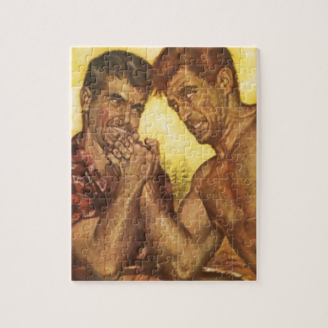 Puzzle Lutte virile de bras d'hommes (Vertical)