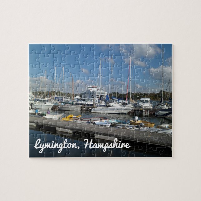 Puzzle Lymington Hampshire Bateaux à voile à Marina (Horizontal)