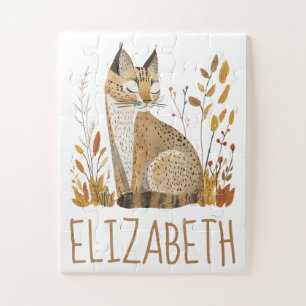 Puzzle Lynx des Bois Personnalisé Mignon
