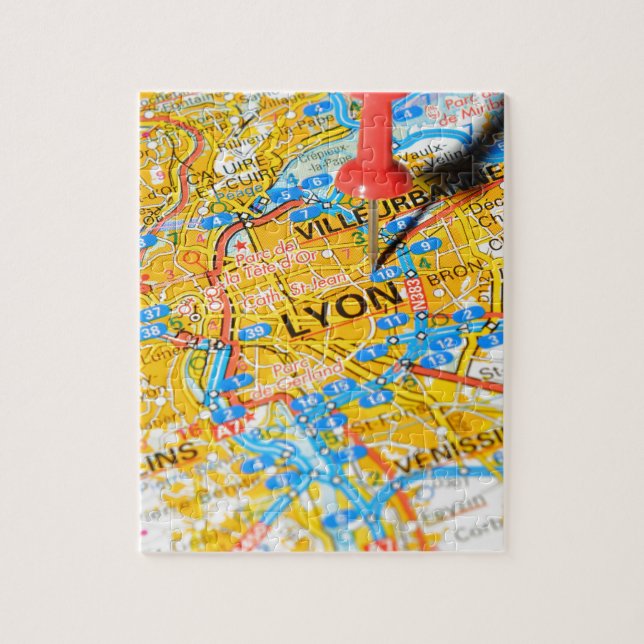 Puzzle Lyon, France (Vertical)