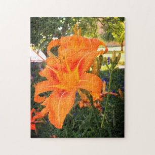 Puzzle Lys tigres dans le jardin