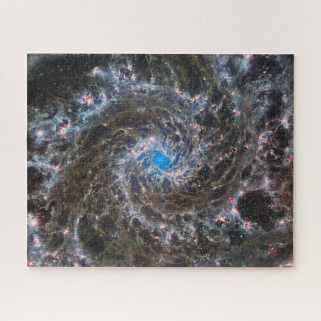 Puzzle M74 (M74) Galaxie | NGC 628 | MIRI | JWST (Horizontal)