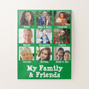 Puzzle Ma Famille Et Mes Amis Nom Et Photo Green Dementia