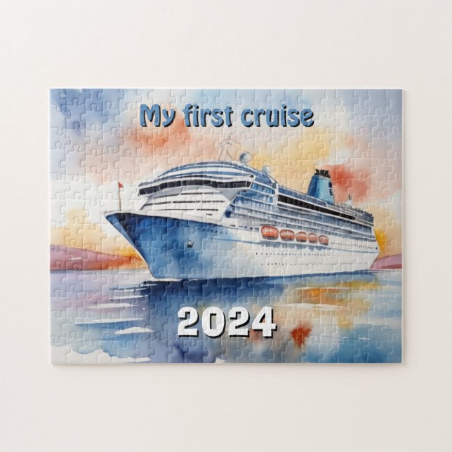 Puzzle Ma première aquarelle de croisière (Horizontal)