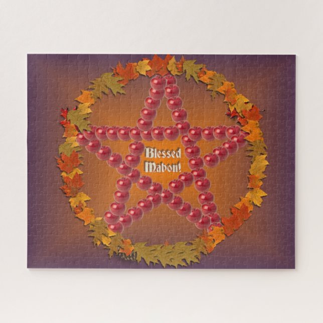 Puzzle Mabon Pentacle (Horizontal)