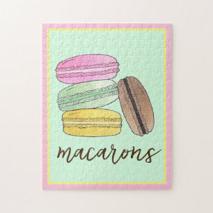 Puzzle Macaron French Pastry Cookies Macarons Pâtisserie