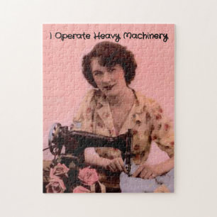 Puzzle Machine à coudre vintage fonctionnant avec des mac