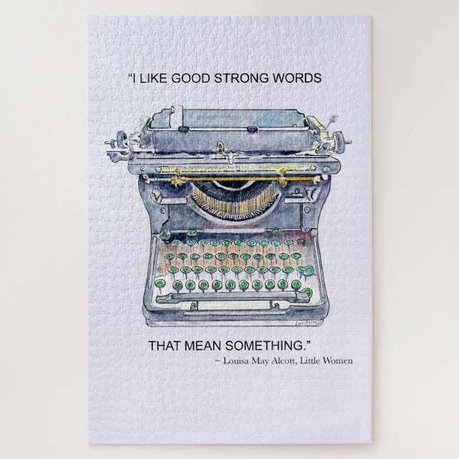 Puzzle Machine à écrire vintage (Vertical)