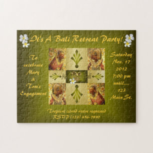 Puzzle Mad About Bali Invitation
