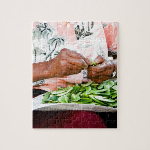 Puzzle Madame de haricot beurre