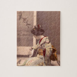 Puzzle Madame japonaise Geisha Asian Vintage Art