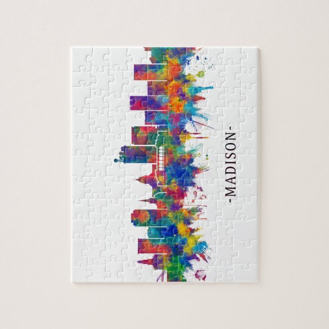 Puzzle Madison USA Skyline (Vertical)