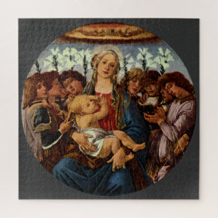 Puzzle Madone et Enfant avec huit anges par Botticelli