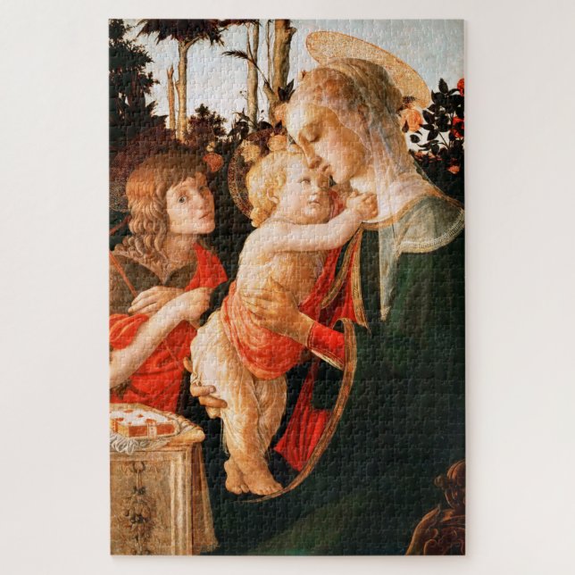 Puzzle Madonna et Enfant avec Saint Jean le Baptiste (Vertical)