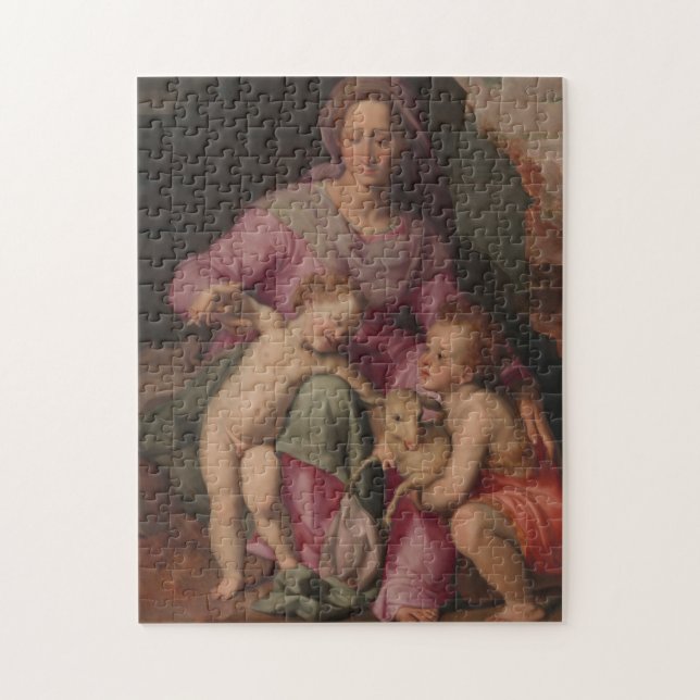 Puzzle Madonna et enfant avec St John le baptiste (Vertical)