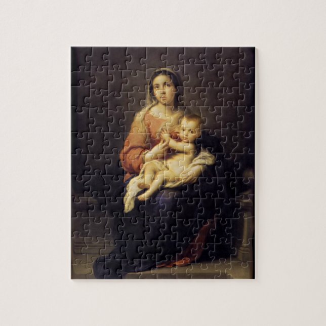 Puzzle Madonna et enfant - Vierge Marie - Murillo (Vertical)