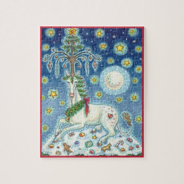 PUZZLE MAGIC CHRISTMAS UNICORN, IMAGINAIRE VACANCES PUZZL (Vertical)