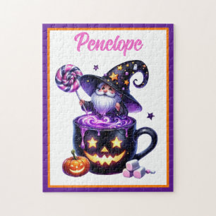 Puzzle Magicien d'Halloween dans la sucette magique de ta
