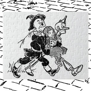 Puzzle Magicien vintage de Oz Dorothy dormant avec des pa