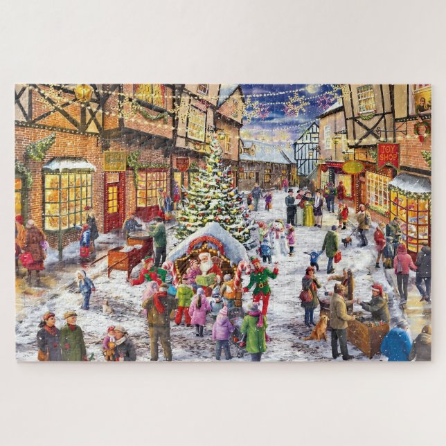 Puzzle Magie de vacances en Carré de ville (Horizontal)