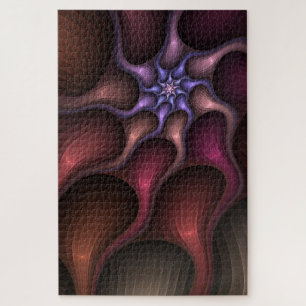 Puzzle Magique brillant Abstrait rayé coloré Fractal