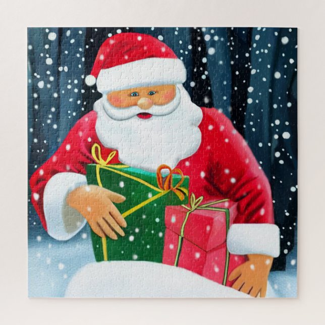 Puzzle Magnet Flexible Joyeux Noël - Père Noël (Vertical)
