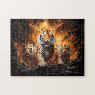 Puzzle Magnifique art du zodiaque chinois du Tigre