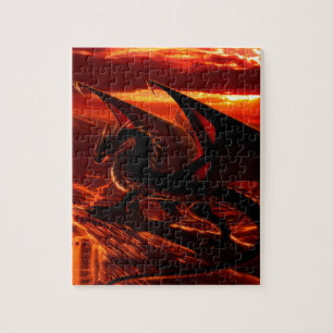 Puzzle Magnifique Dragon Rouge