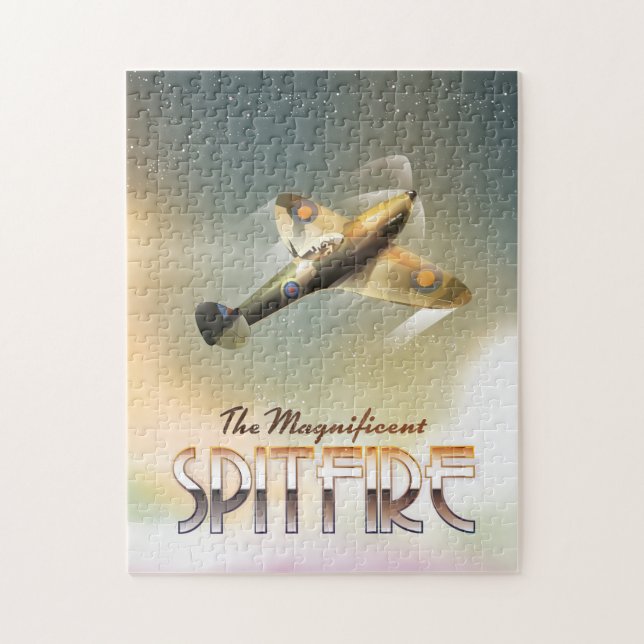 Puzzle Magnifique empreinte d'affiche de voyage Spitfire (Vertical)