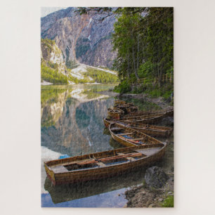 Puzzle Magnifique paysage du lac Braies, Italie