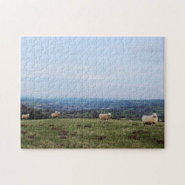 Puzzle Magnifique vue panoramique de Wales Hill Sheep gal (Horizontal)