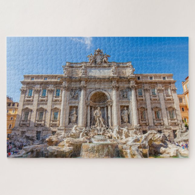 Puzzle Magnifique vue sur Fontaine de Trevi, Rome, Italie (Horizontal)