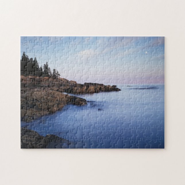 Puzzle Maine, Parc national Acadia, Moonset (Horizontal)