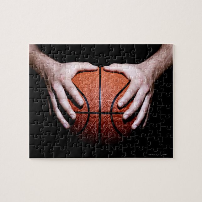 Puzzle Mains tenant un basket (Horizontal)