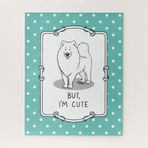 Puzzle Mais, je suis mignon Samoyed Dog
