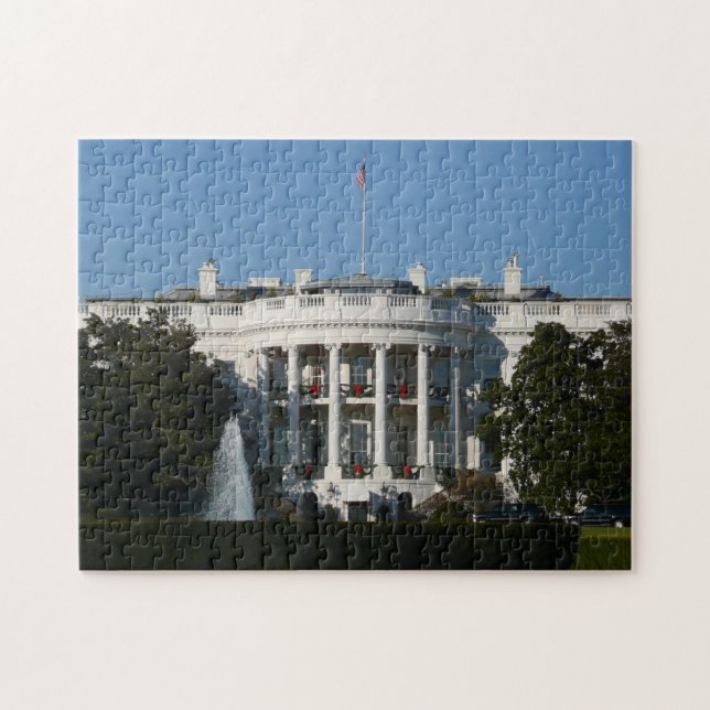 Puzzle Maison Blanche de Noël pour les vacances Washingto (Horizontal)