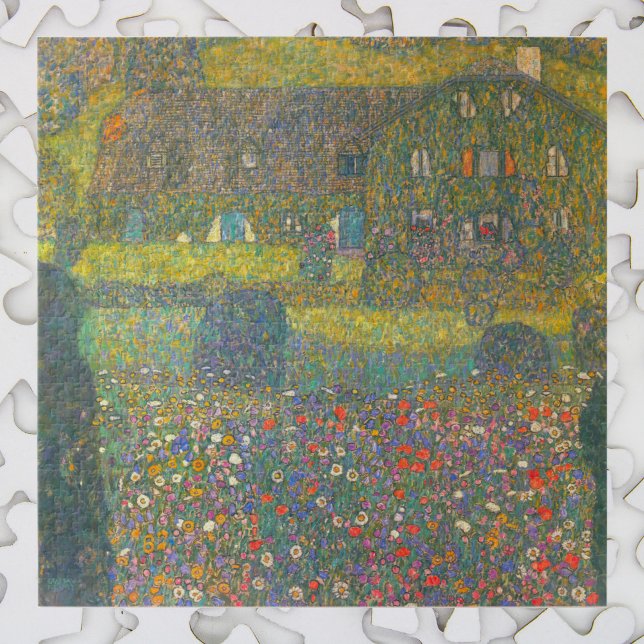 Puzzle Maison de campagne par l'Attersee par Gustav Klimt (Créateur téléchargé)