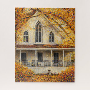 Puzzle Maison de charpentier néo-gothique fantastique