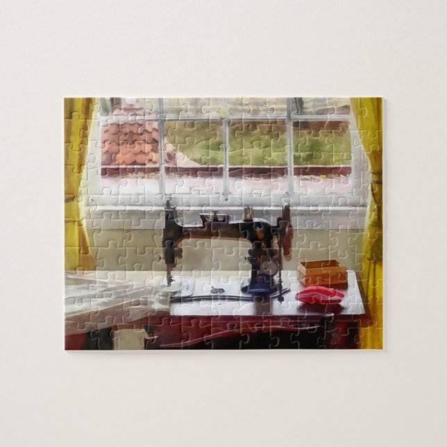 Puzzle Maison de Ferme Avec Machine à Coudre (Horizontal)