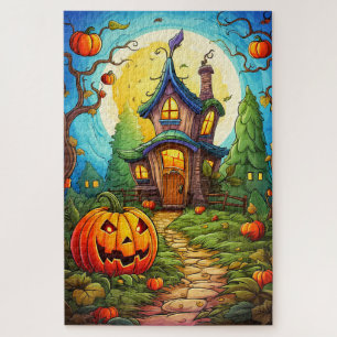 Puzzle Maison hantée   Joyeux Halloween